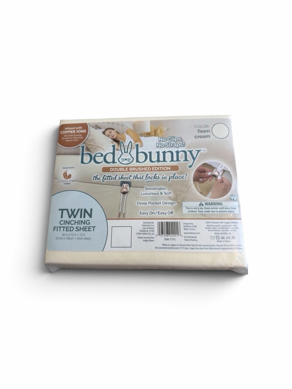 Bed Bunny Double Brushed Edition Twin Size 2 piece set - NEW
